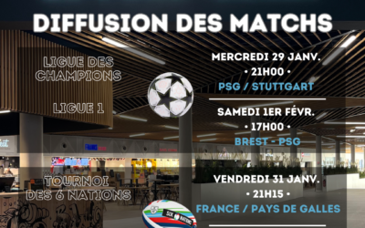 Diffusion des matchs